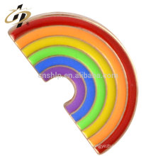 Die casting alloy casting custom rainbow metal brooches pins